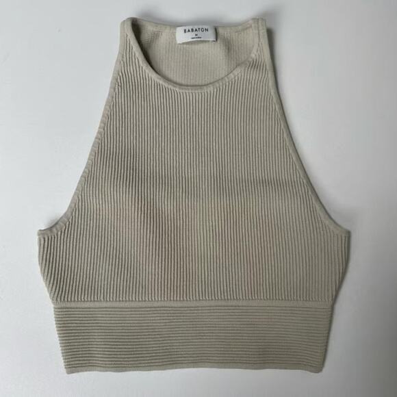 Aritzia Babaton Ribbed Crop Tank - Picture 2 of 6